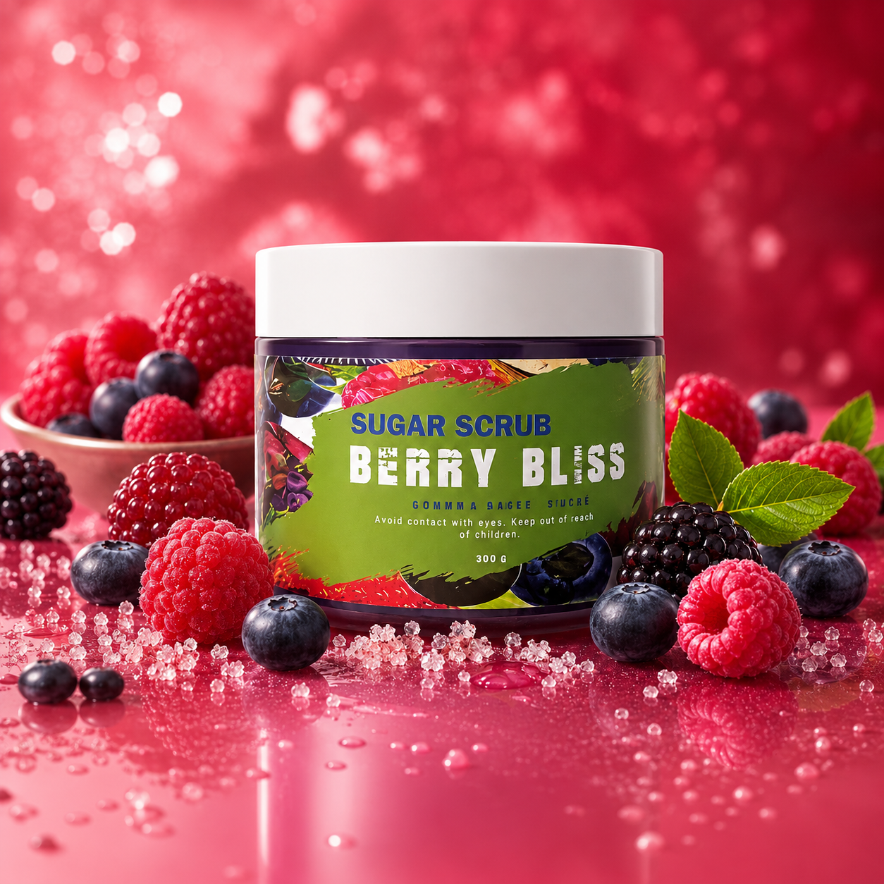 Berry Bliss Sugar Scrub by Mahfaana