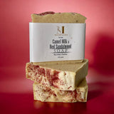Camel Milk & Red Sandalwood Soap by Mahfaana.
