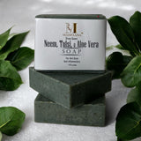 Mahfaana Neem, Tulsi and Aloe Vera Soap.