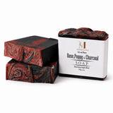 Rose, Poppy & Charcoal Soap by Mahfaana