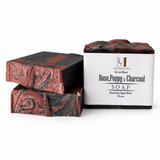 Rose, Poppy & Charcoal Soap by Mahfaana
