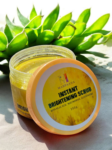 Instant Brightening Scrub by Mahfaana