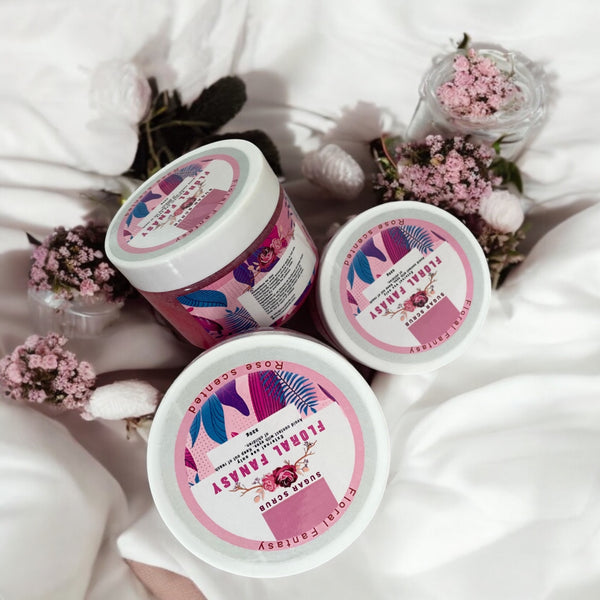 Floral Fantasy Sugar Scrub by Mahfaana